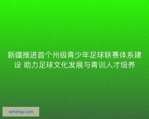 新疆推进首个州级青少年足球联赛体系建设 助力足球文化发展与青训人才培养 新疆推进首个州级青少年足球联赛体系建设 助力足球文化发展与青训人才培养